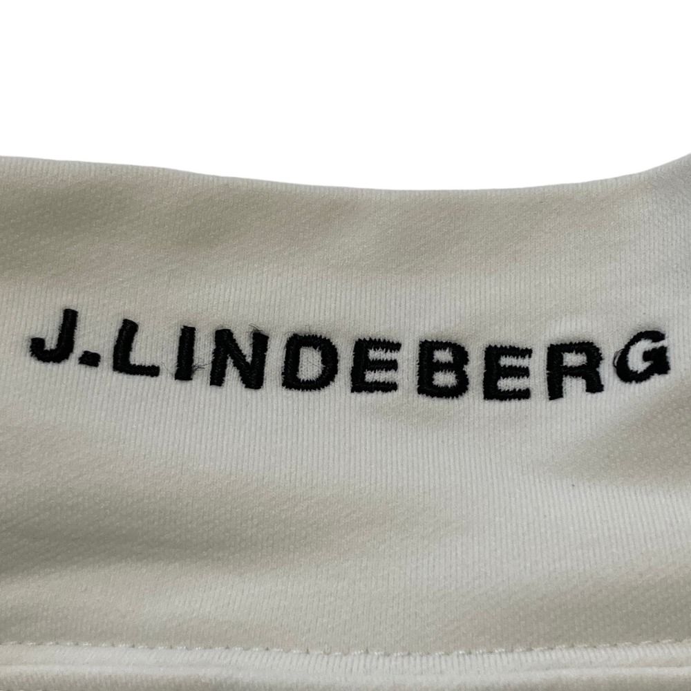 美品 J.LINDEBERG ジェイリンドバーグ モックネックシャツ 総柄 ロゴ 美品 J.LINDEBERG ジェイリンドバーグ ロゴ刺繍 モックネックシャツ L