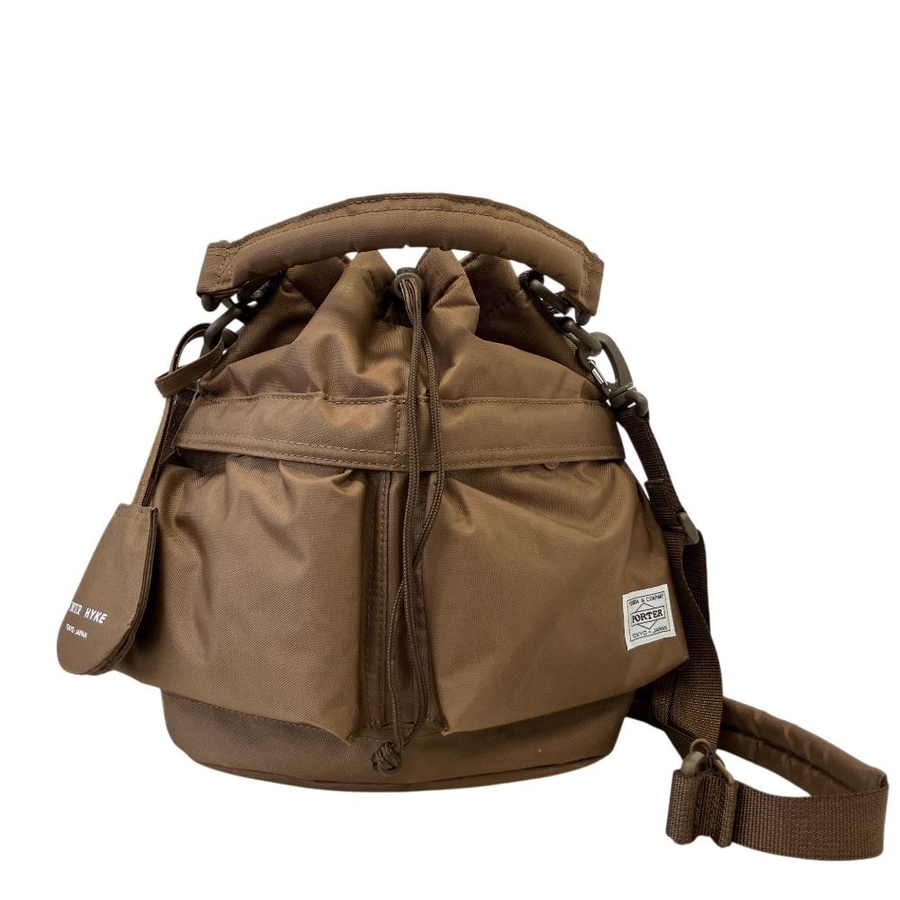 新品正規【HYKE x PORTER 25aw 限定コラボ】ツールバッグブラウン 美品 25AW PORTER ポーター ハイクコラボ TOOL BAG ショルダーバッグ