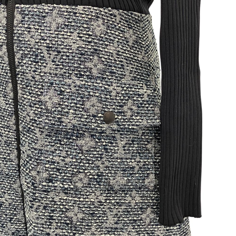 美品 Louis Vuitton ルイヴィトン モノグラムツイード ニット切替