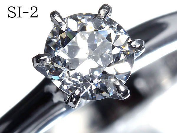 4KO18892SS [Sold Out] Brand New [RK Gems] Super Rare!! Old European Cut SI-2 Superb Diamond 0.425ct Pt850 High Grade Single Grain Diamond Ring No. 9 Ring with Sorting