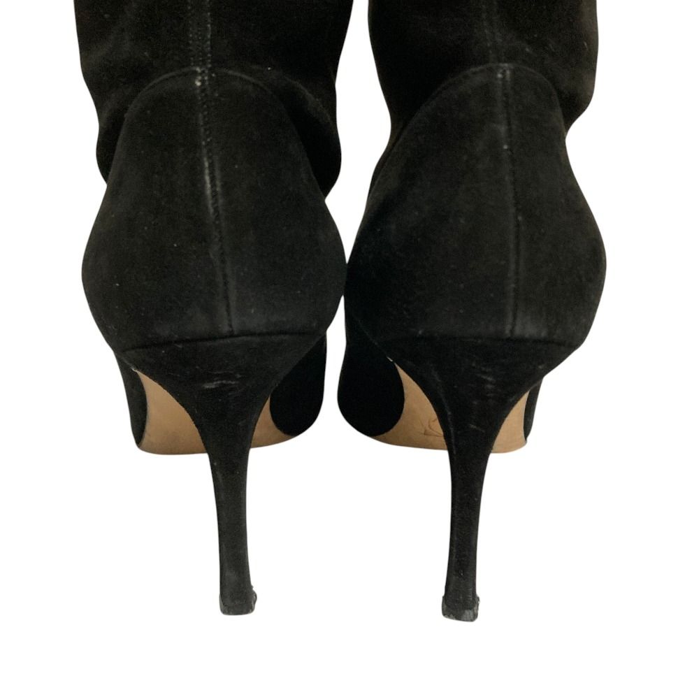良品 MANOLO BLAHNIK マノロブラニク スエードレザー ロングブーツ