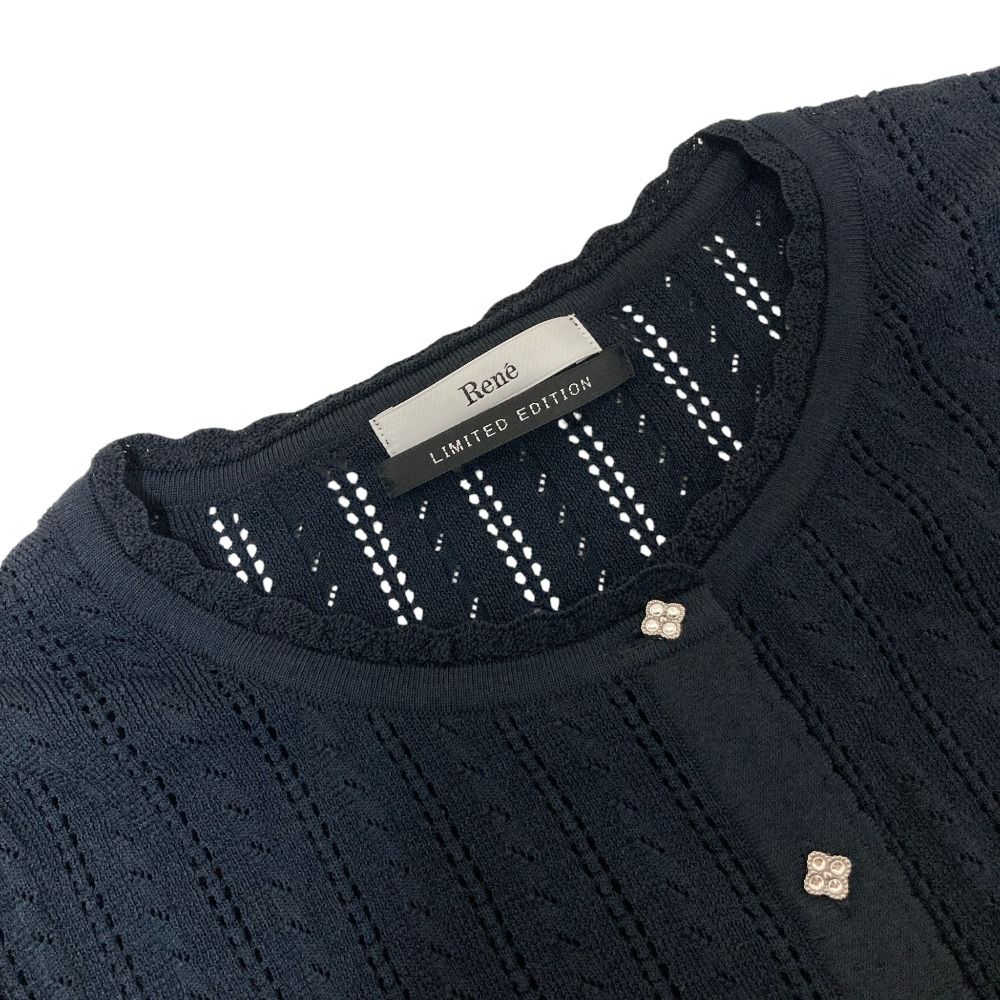 新品同様 Rene ルネ リミテッドエディション ラインストーンボタン
