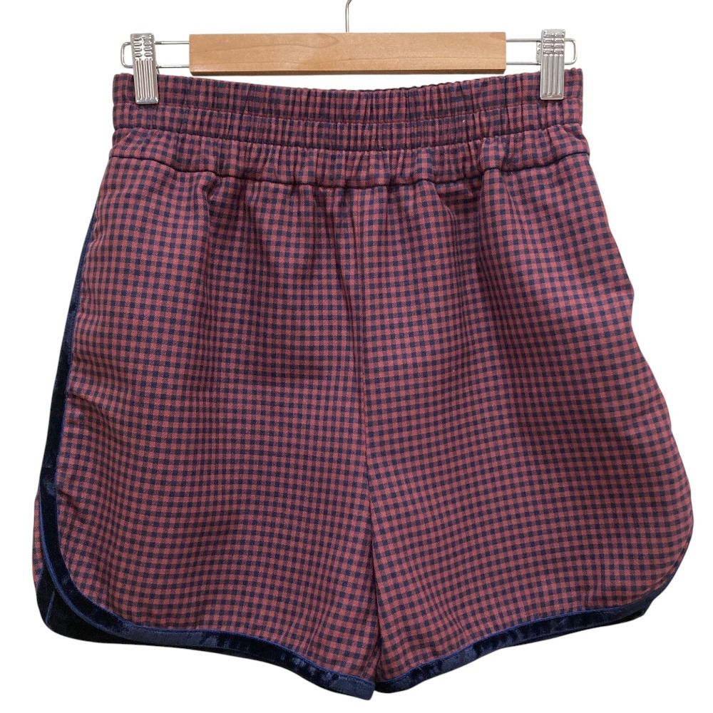 FENDI フェンディ　チェック柄　ショートパンツ　36 美品 FENDI フェンディ ギンガムチェック イージーショートパンツ