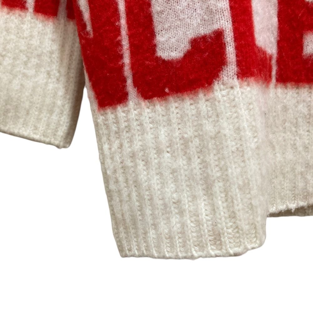 美品 23AW MONCLER モンクレール GIROCOLLO 総柄 ウールニットセーター