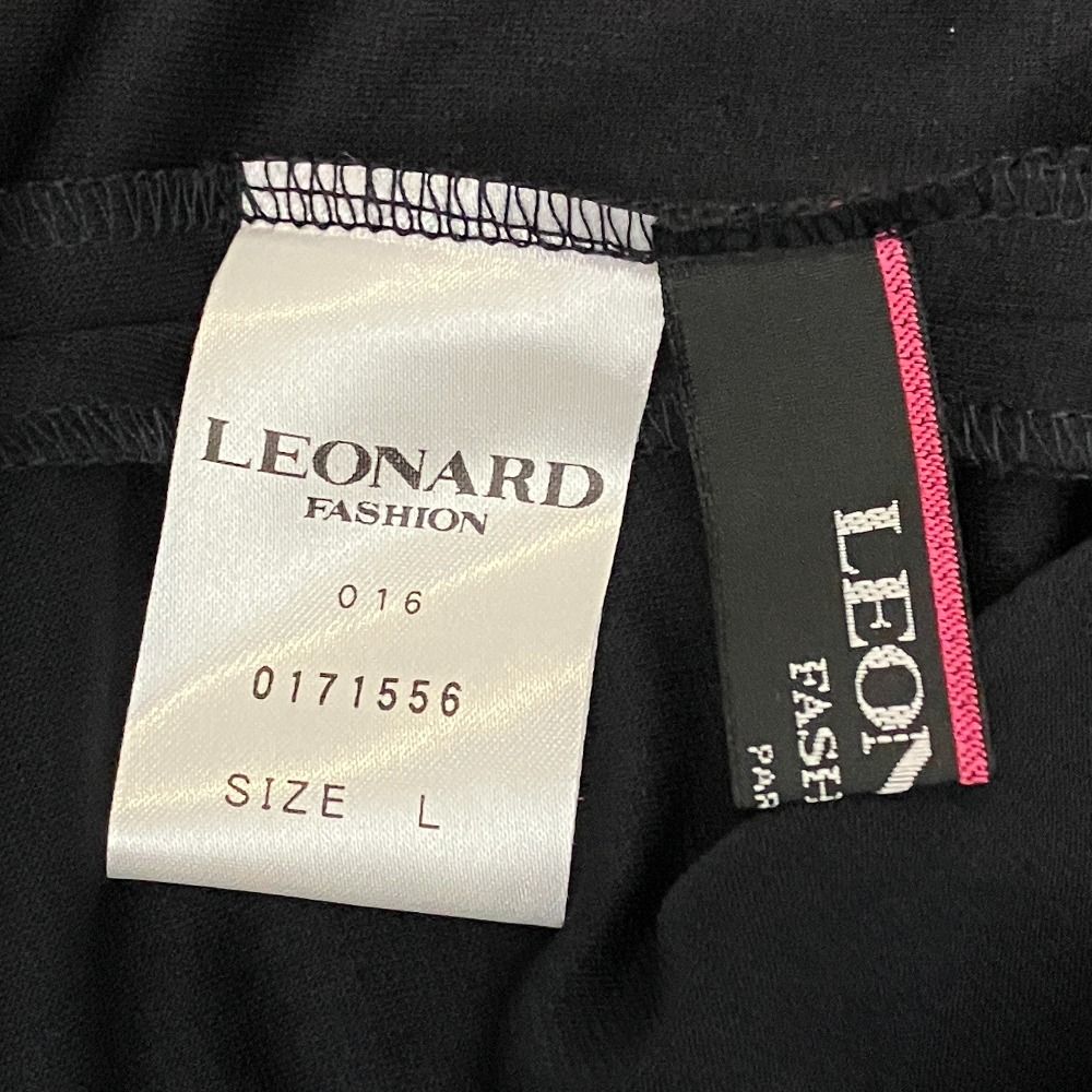 美品 LEONARD FASHION レオナールファッション フラワープリントトリム