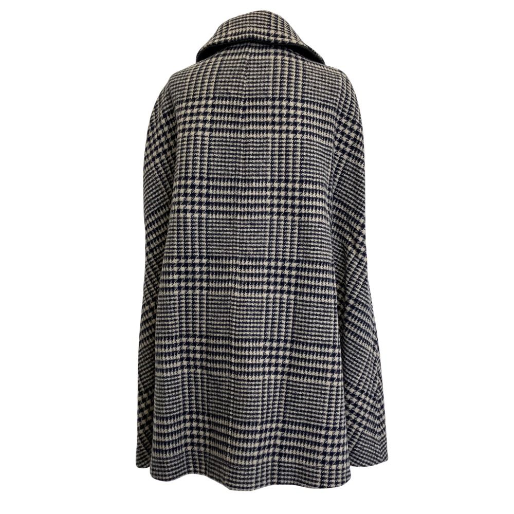 ★未使用　マックスマーラ　ポンチョ　フーデットコート　オーバーサイズ　千鳥　XL 美品 WEEKEND MAX MARA ウィークエンドマックスマーラ 千鳥格子 ウール