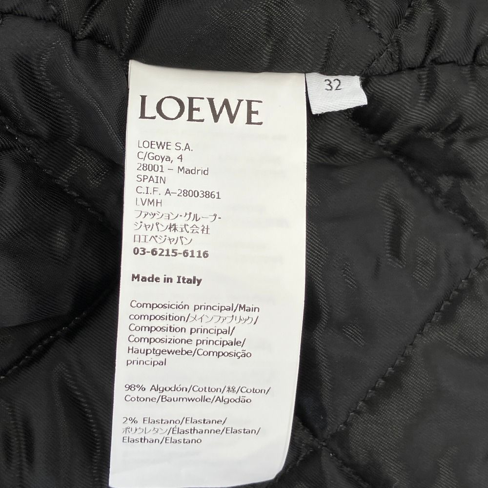 新品同様 LOEWE ロエベ アナグラムパッチ フロッキーパターン
