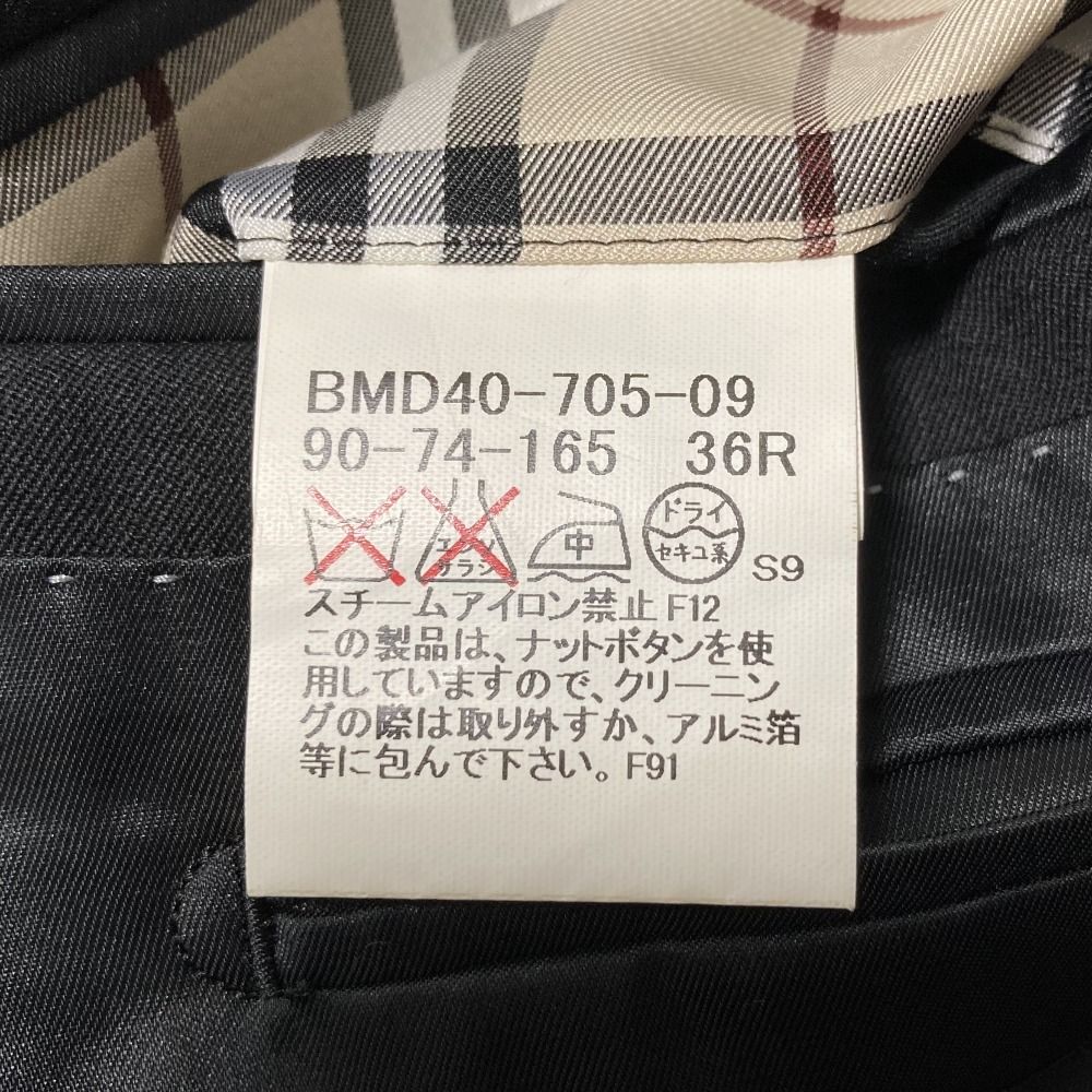 美品 バーバリーブラックレーベル ソリッド 3B テーラードジャケット