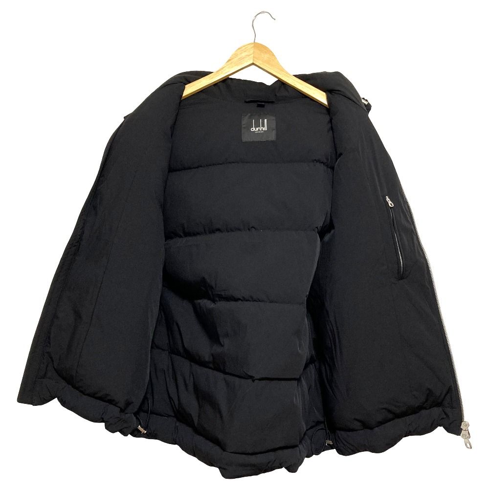 美品 dunhill ダンヒル フーデッド ダウンベスト サイズXL ブラック メンズ 古着 中古 USED