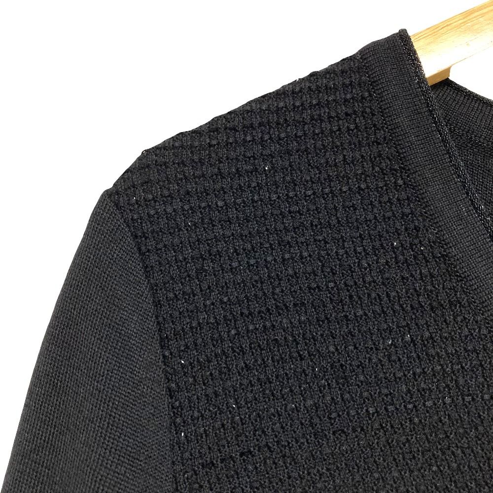 美品 LEONARD FASHION レオナールファッション ラメ糸 ロングニット