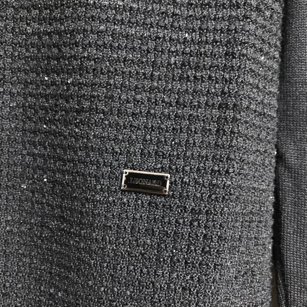 美品 LEONARD FASHION レオナールファッション ラメ糸 ロングニット