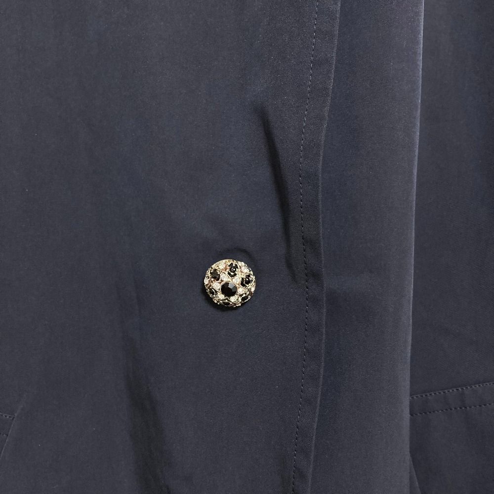 美品 leur logette ルールロジェット ビジューボタン ノーカラーコート