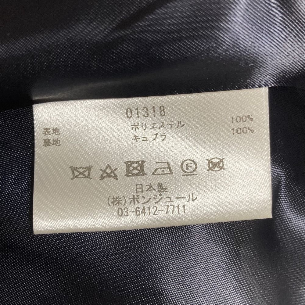 美品 leur logette ルールロジェット ビジューボタン ノーカラーコート