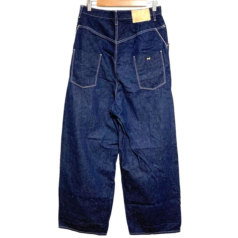 minä perhonen デニムパンツ 38 良品 mina perhonen ミナペルホネン every day ワイドジーンズ デニム