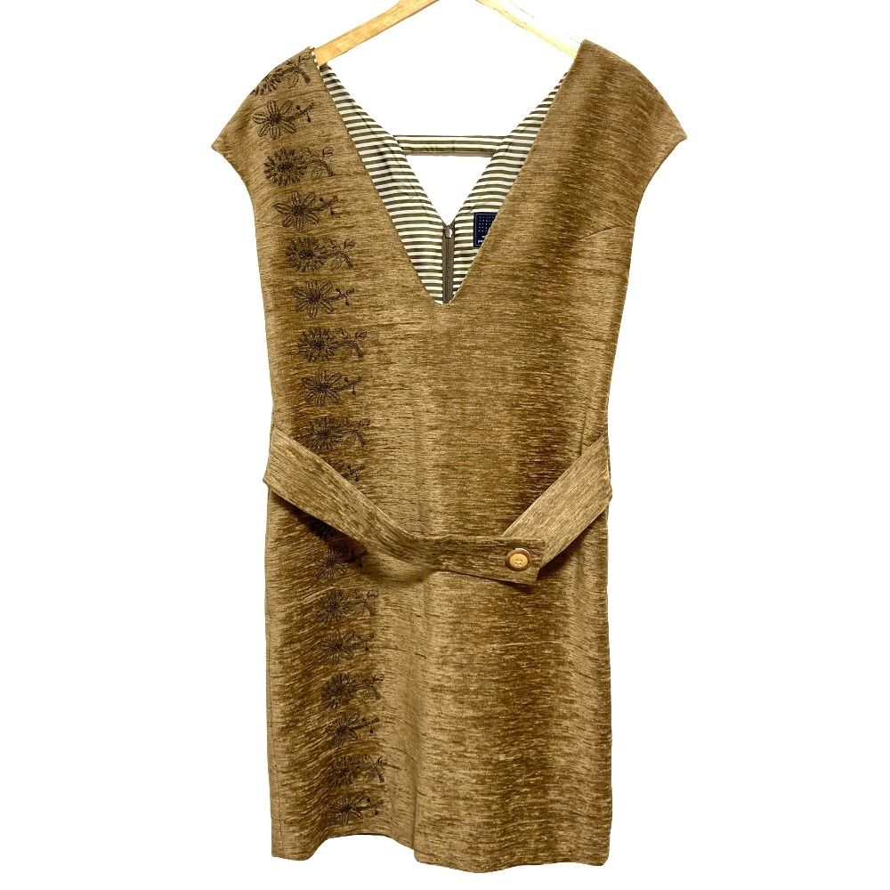 美品 mina perhonen ミナペルホネン tori to hana ワンピース ha3193