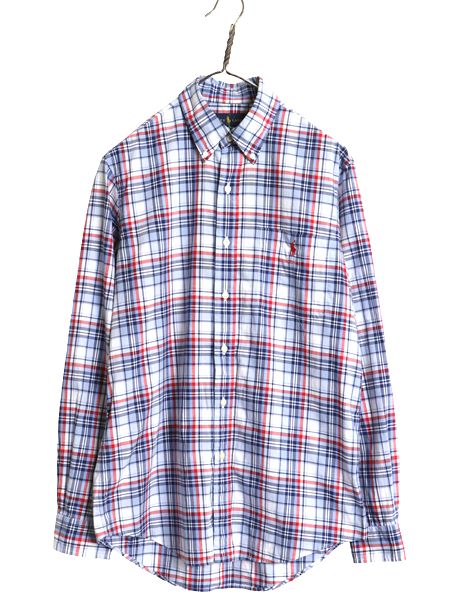 ラルフローレン チェック 長袖 ボタンダウン シャツ メンズ S ポロ ワイシャツ 長袖シャツ ワンポイント ストレッチ コットン マルチカラー 6,391円