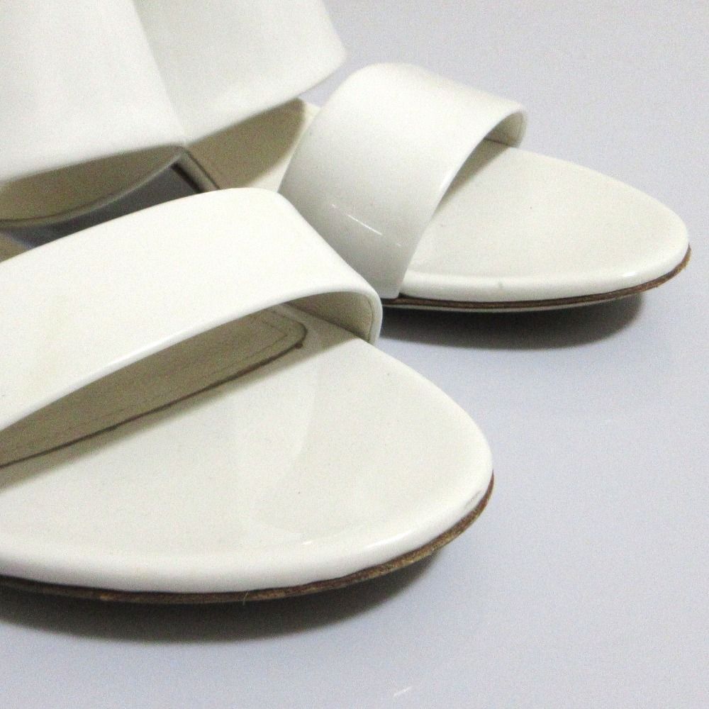 良品 Salvatore Ferragamo フェラガモ レザー ミュールサンダル サイズ