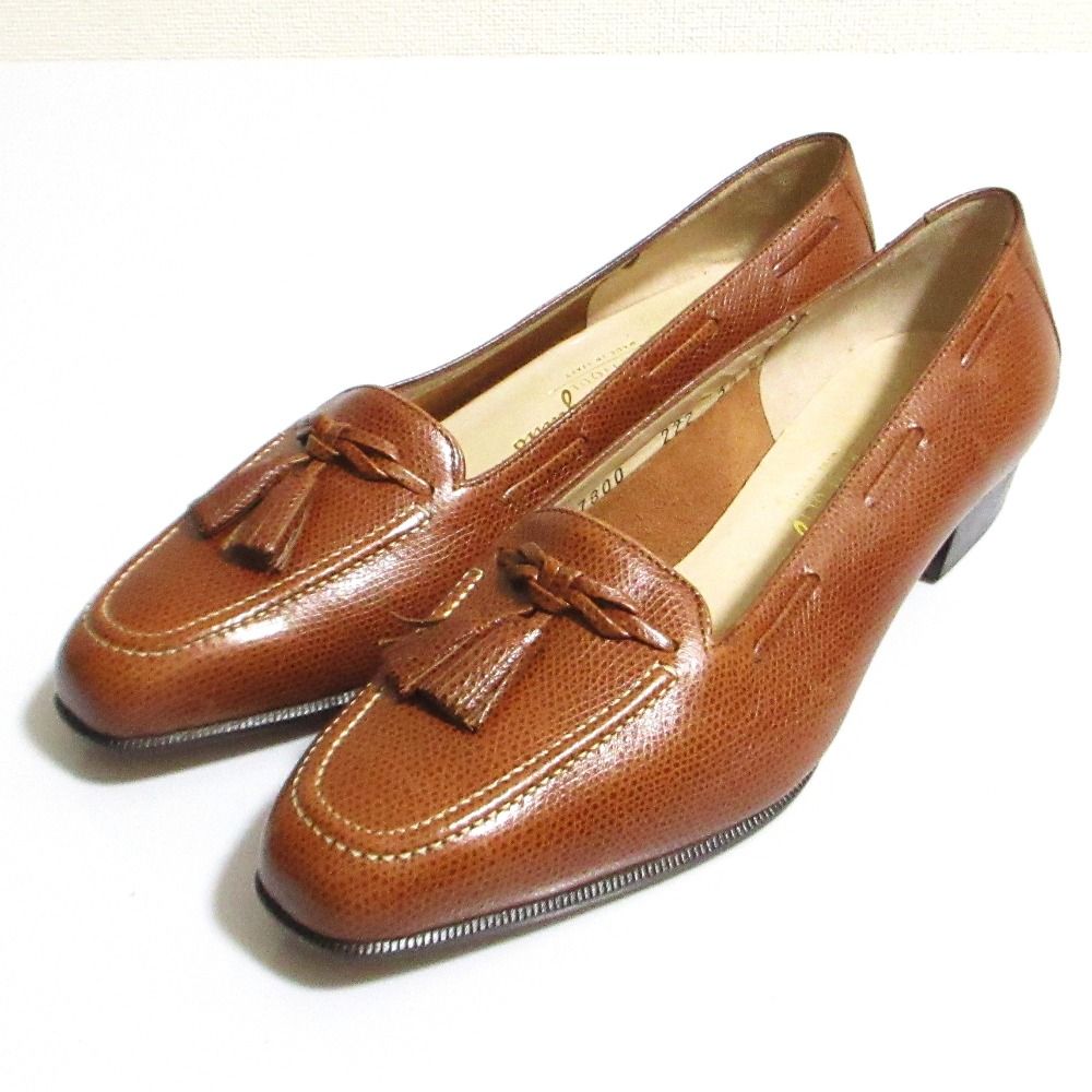 良品 Salvatore Ferragamo サルヴァトーレフェラガモ レザー タッセル