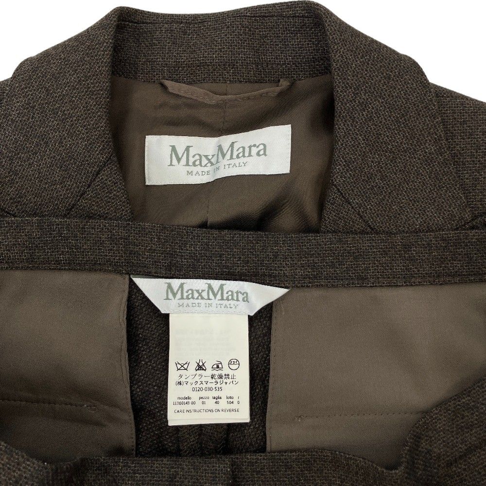 新品同様 Max Mara マックスマーラ ウール 1B テーラードジャケット
