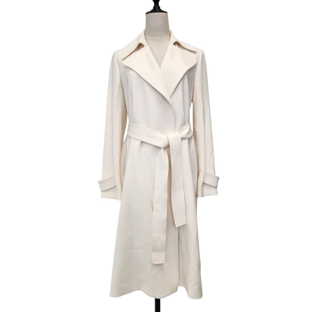良品 24AW Theory セオリー ADMIRAL CREPE ベルテッド ロングコート