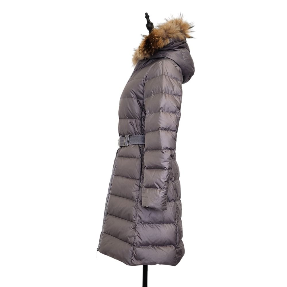 MONCLER モンクレール NANTESFUR ベルテッド ダウンコート 0 グレー