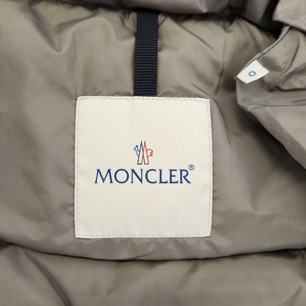 MONCLER モンクレール NANTESFUR ベルテッド ダウンコート 0 グレー