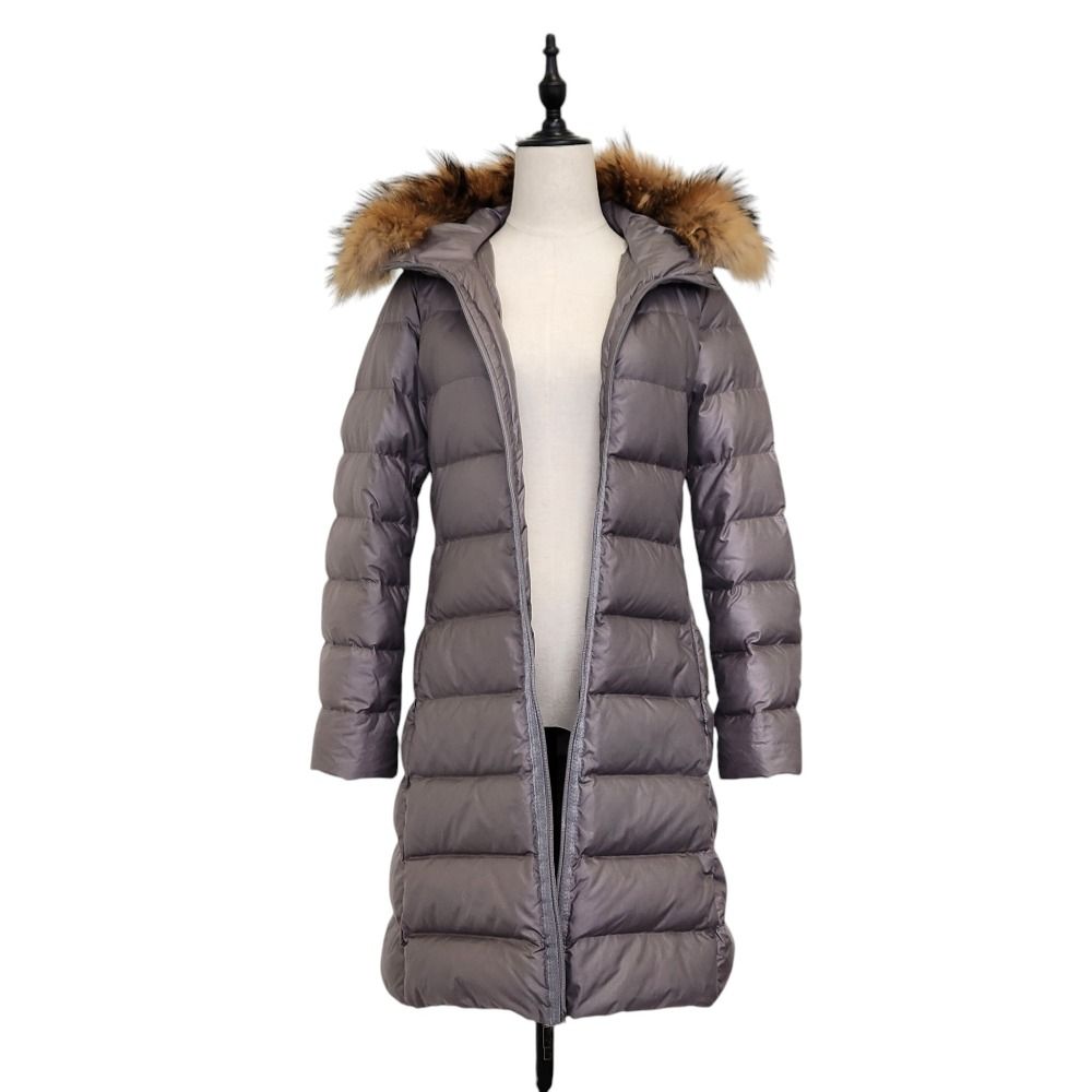 MONCLER モンクレール NANTESFUR ベルテッド ダウンコート 0 グレー