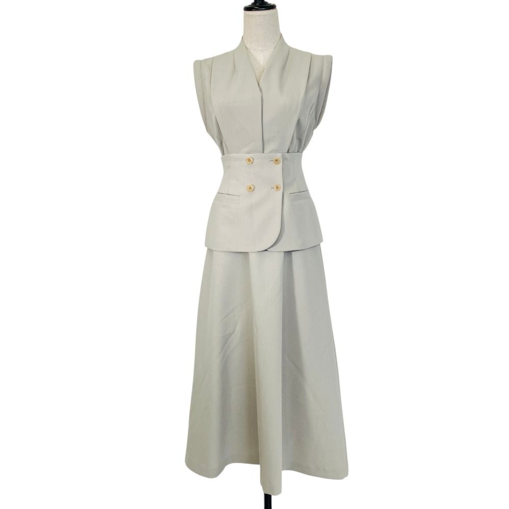 美品 AMERI VINTAGE アメリヴィンテージ SHOULDER PADDED PEPLUM DRESS