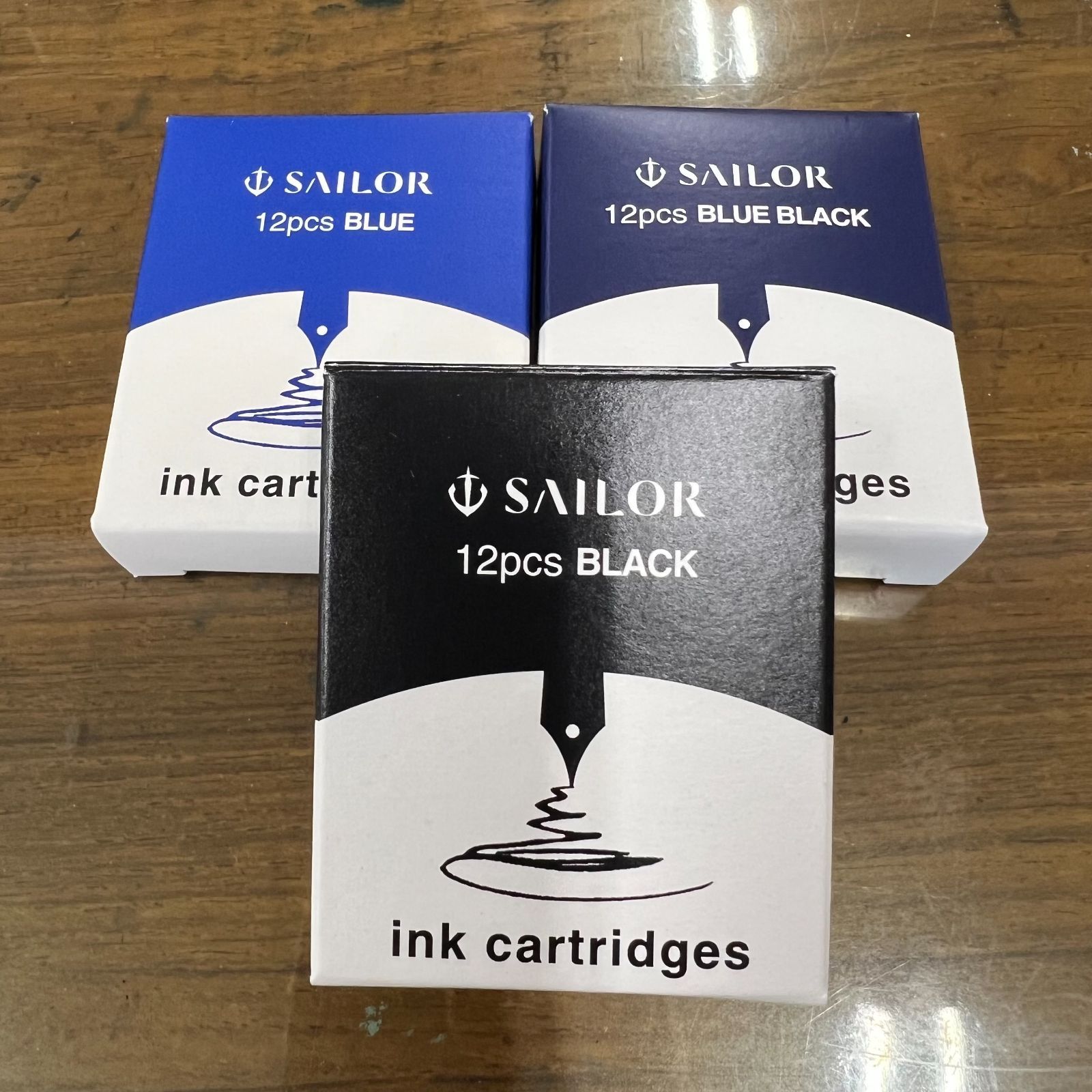 SAILOR万年筆】【セーラー】 万年筆用染料インク 1箱12パック入