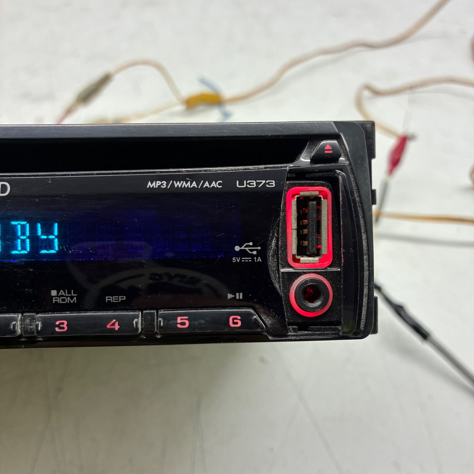 完動品】ケンウッド KENWOOD U373D 1DIN カーオーディオ チューナー 