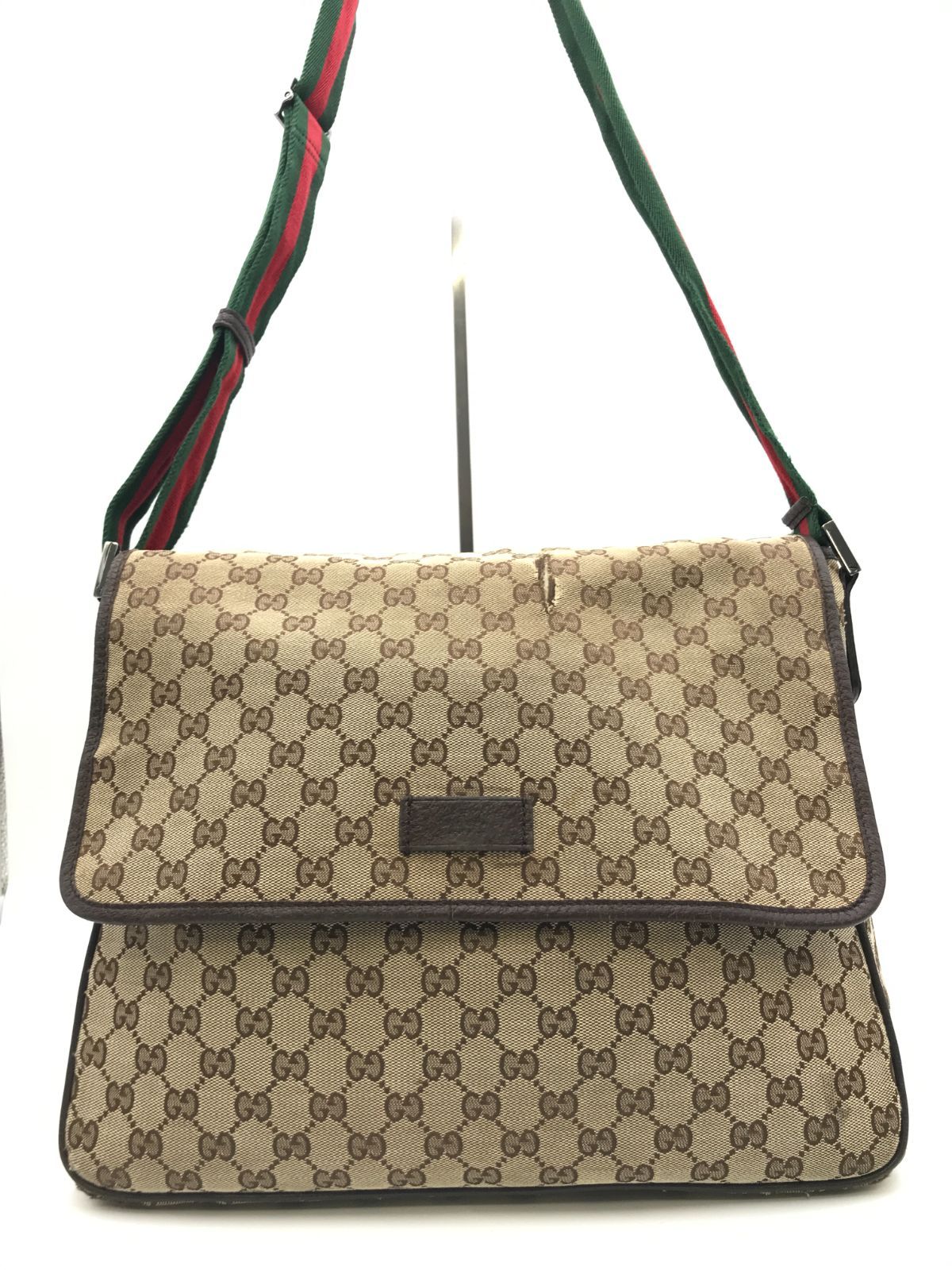 GUCCI グッチ ショルダーバッグ メッセンジャーバッグ GGキャンバス