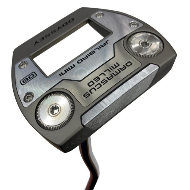 【中古】 オデッセイ DAMASCUS MILLED JAILBIRD MINI DB 34インチ パター PT STROKE LAB 90 スチール (フレックスその他) メンズ 男性用 右利き 右用 Bランク ゴルフクラブ