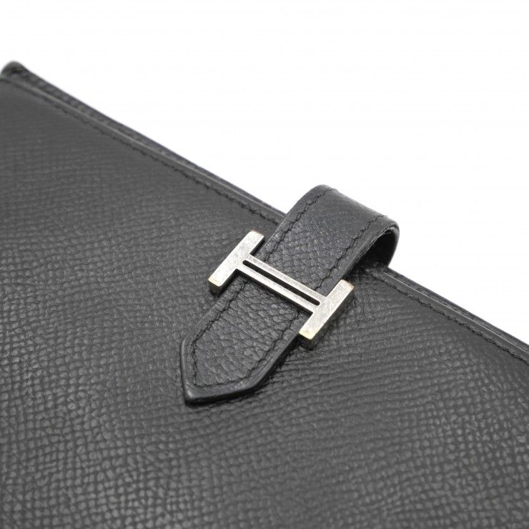 HERMES（エルメス）ベアン スフレ 長財布 ロングウォレット ブラック