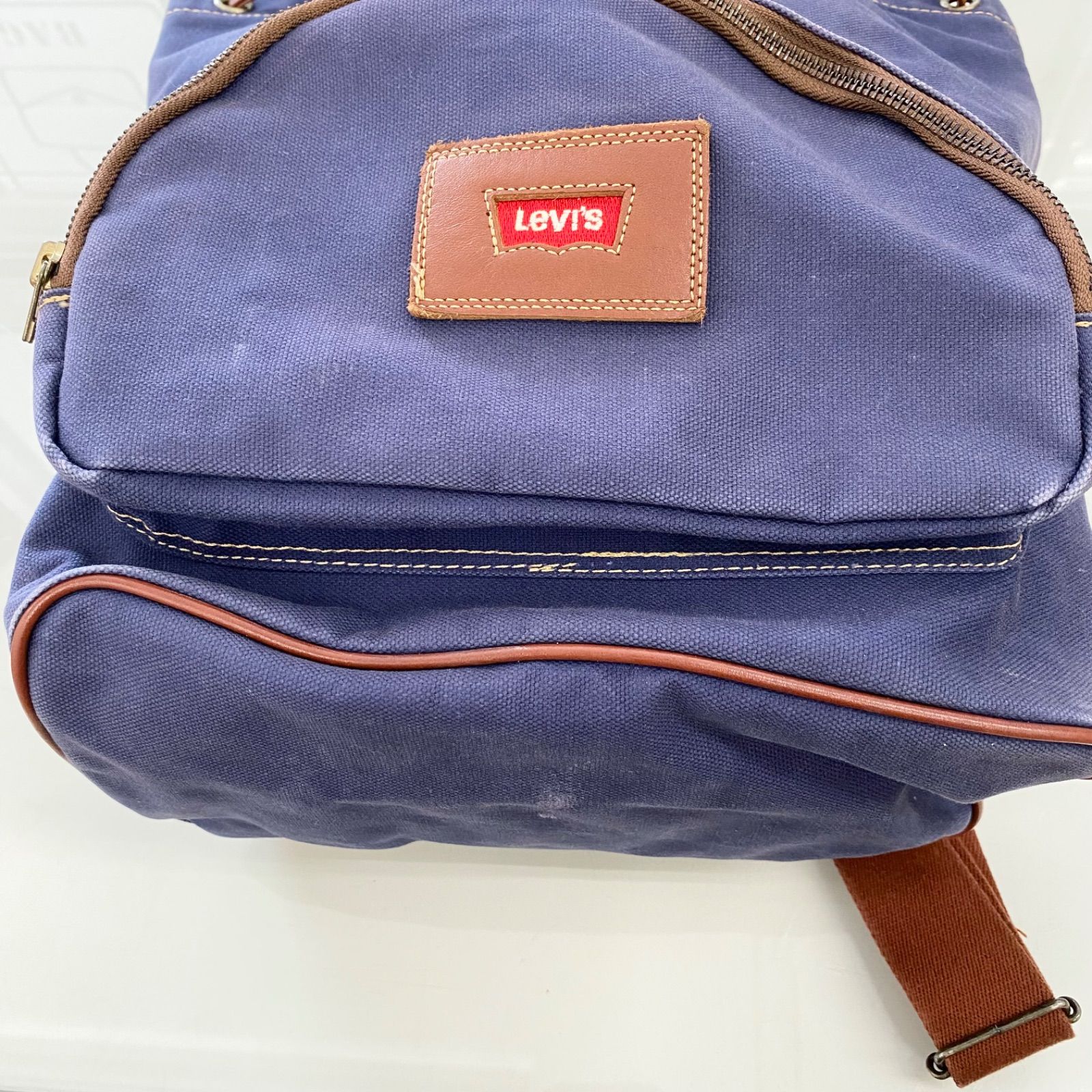 ヴィンテージ90s》 Levi's リーバイス キャンバス生地 ネイビー バック