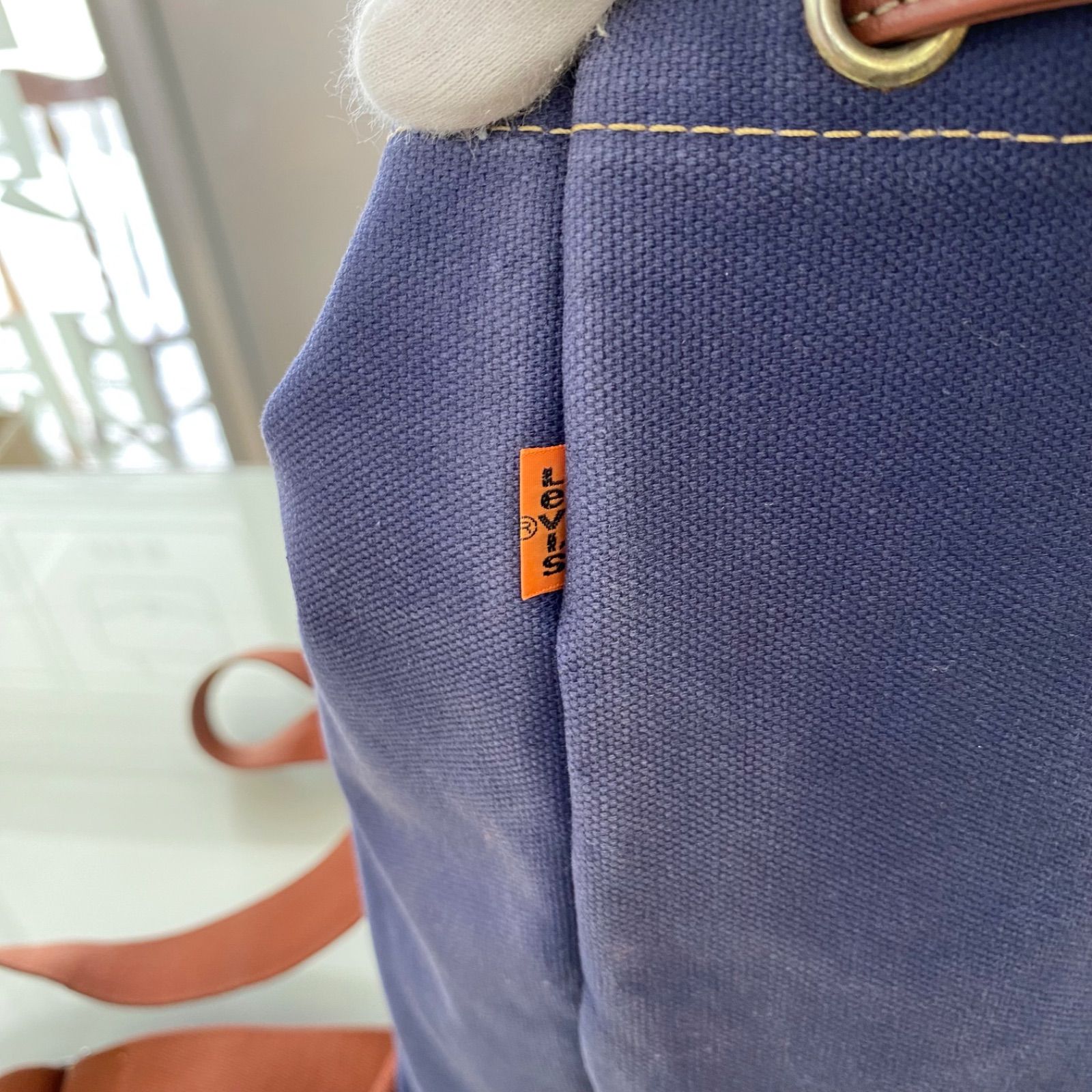 ヴィンテージ90s》 Levi's リーバイス キャンバス生地 ネイビー バック
