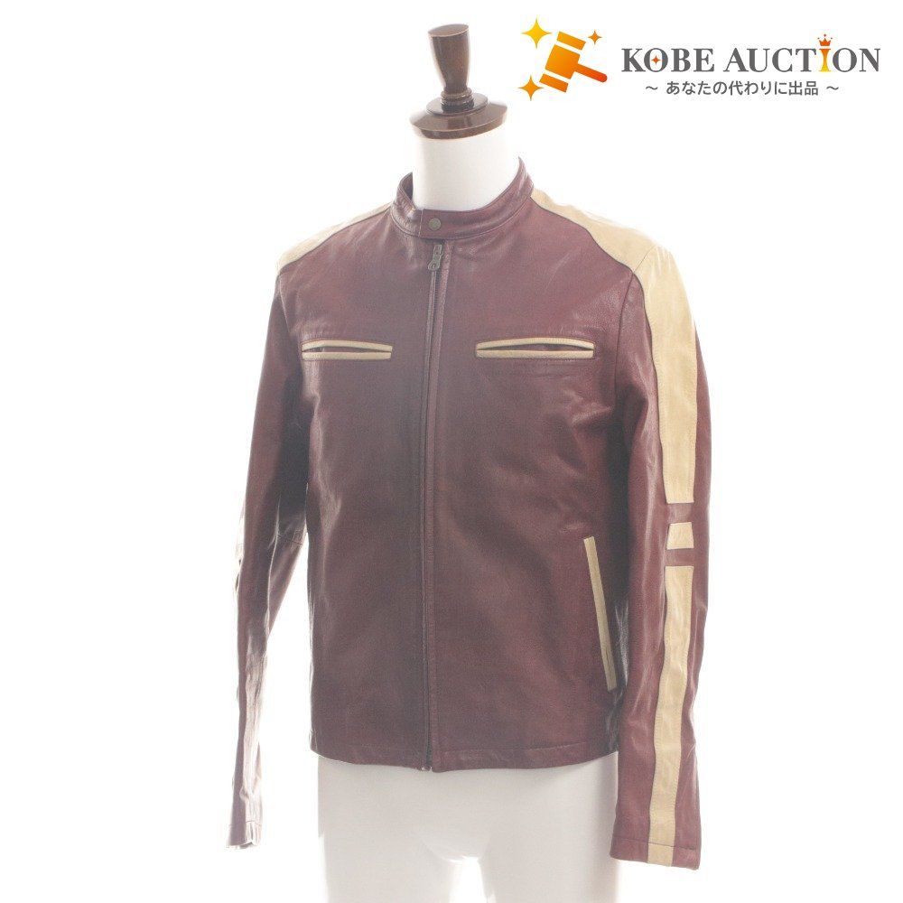 ☆*☆様 COMME CA DU MODE 製　馬革レザージャケット □ COMME CA DU MODE MEN レザージャケット 長袖 アウター 革 ジップ