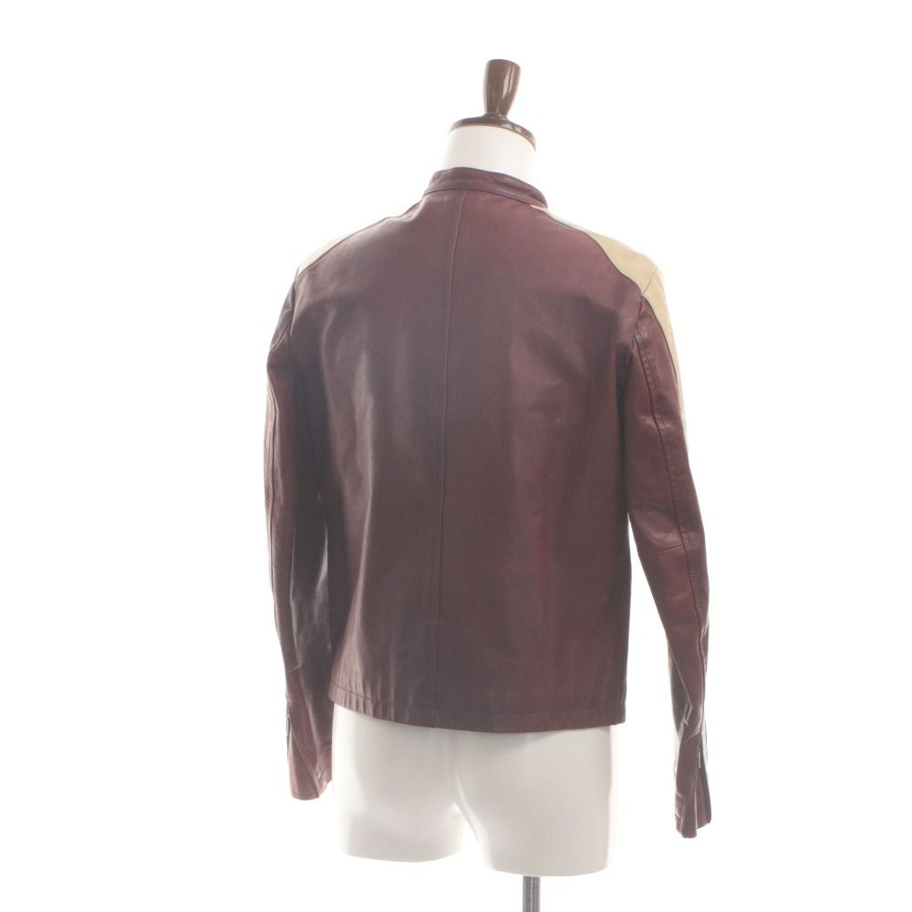 □ COMME CA DU MODE MEN レザージャケット 長袖 アウター 革 ジップ