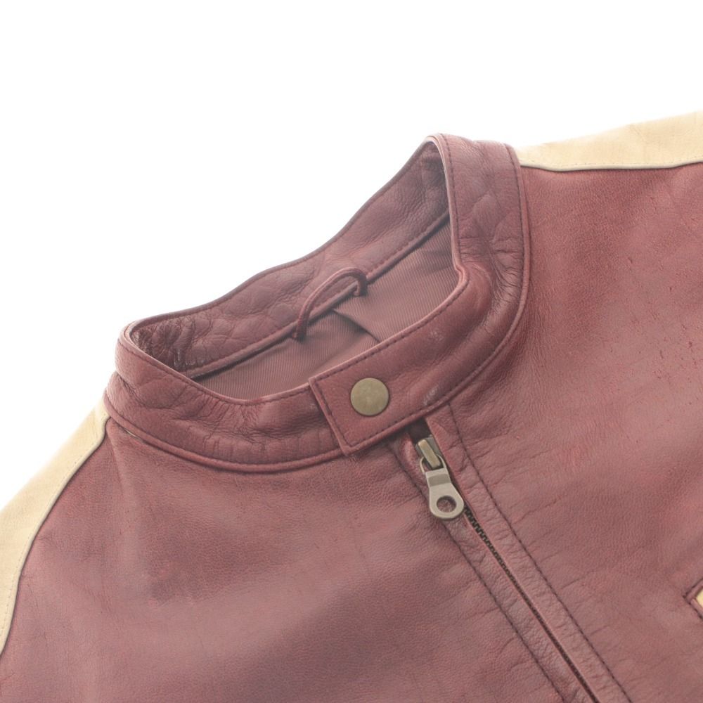 □ COMME CA DU MODE MEN レザージャケット 長袖 アウター 革 ジップ