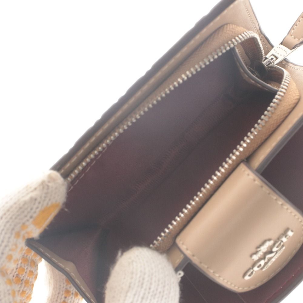 □ COACH コーチ 二つ折り財布 ミディアム コーナー ジップ ウォレット
