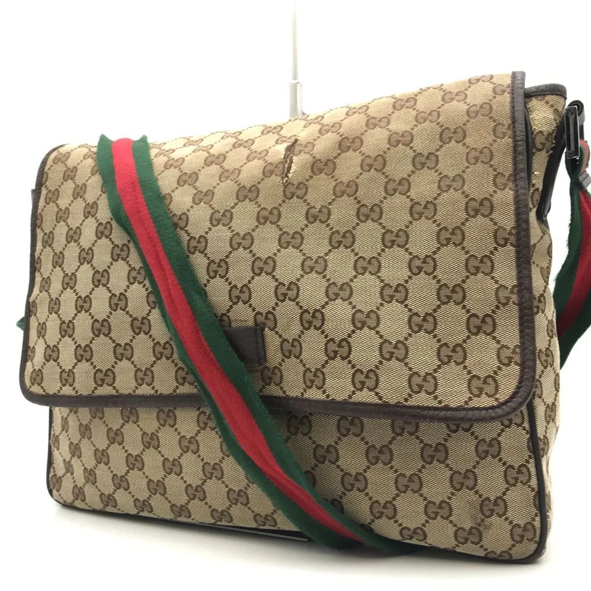 GUCCI グッチ ショルダーバッグ メッセンジャーバッグ GGキャンバス