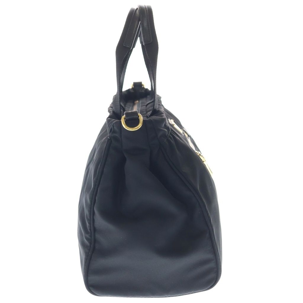 PRADA (プラダ) トライアングルロゴ ナイロン ゴールド金具 2WAY