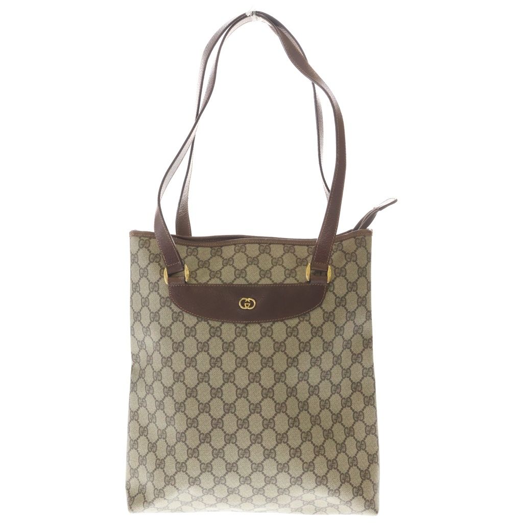 GUCCI (グッチ) オールドグッチ GGスプリーム PVC レザー トートバッグ 