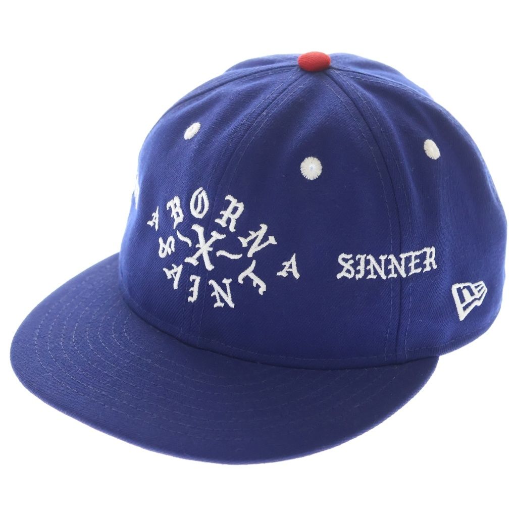 SAINT MICHAEL (セントマイケル) 24SS BORN SAINT BR CAP BLUE ボーン セント フロント刺繍 ベースボール キャップ ブルー SM-YS8-0000-C14