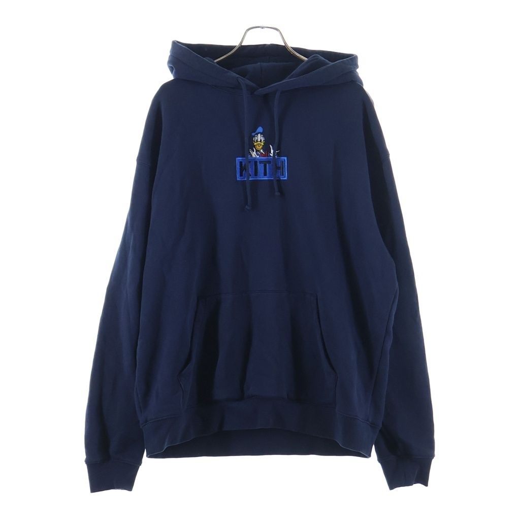 KITH (キス) xDISNEY CYBER MONDAY DONALD DUCK CLASSIC LOGO HOODIE ディズニー サイバーマンデー ドナルドダック クラシックロゴ フーディー パーカー KHM031775-413
