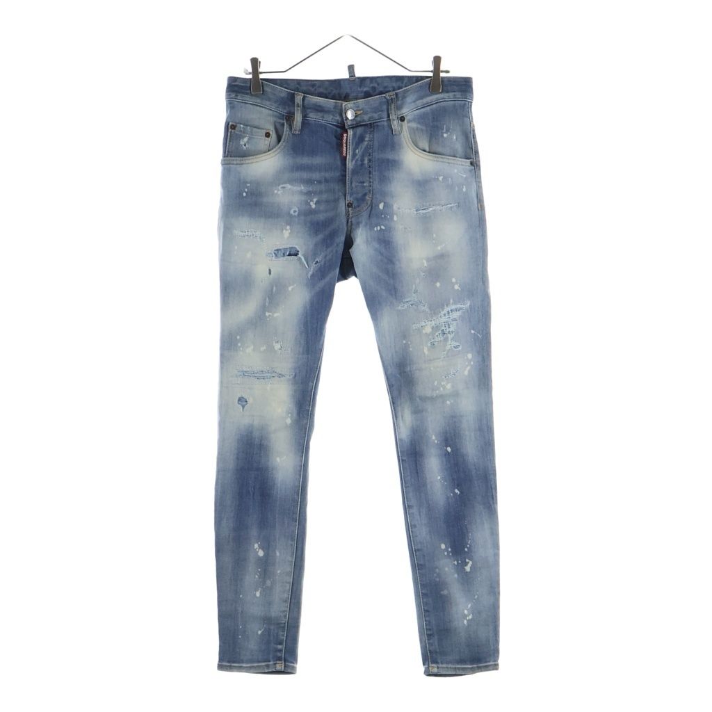 DSQUARED2 (ディースクエアード) SUPER TWINKY JEAN スーパートゥインキー スキニーデニムパンツ インディゴ S74LB0996 S30708 12,593円