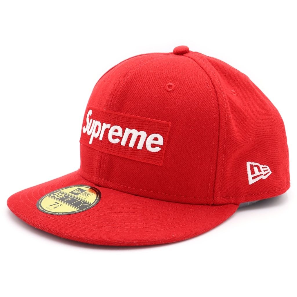 SUPREME (シュプリーム) 13AW ×NEW ERA Gore-tex Box Logo Cap ニューエラ ゴアテックス ボックスロゴ 6パネル ベースボールキャップ 帽子 レッド