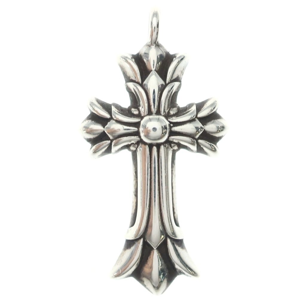 CHROME HEARTS (クロムハーツ) DBL CH CRS ダブルCHクロスチャーム ペンダントトップ シルバー BCA248