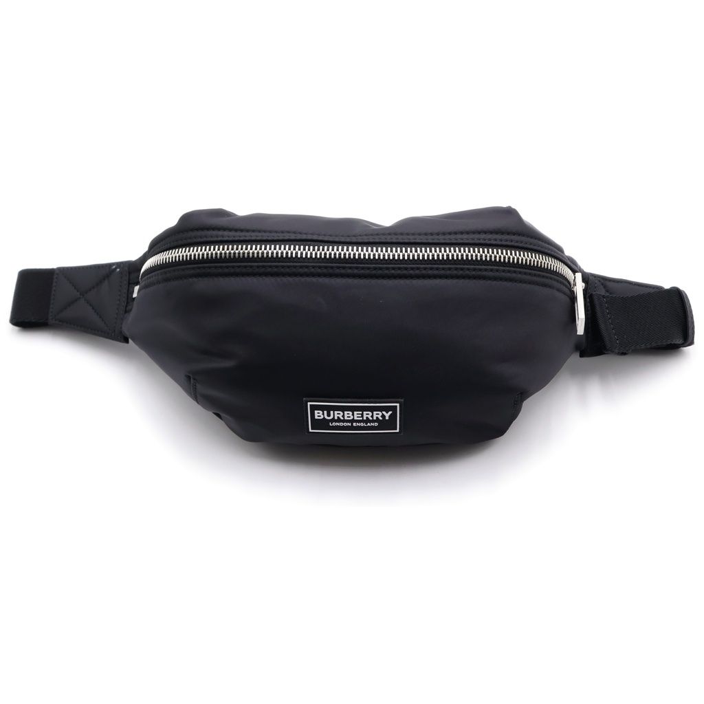 未使用級　BURBERRY バーバリー ボディバッグ ブラック ナイロン BURBERRY (バーバリー) タルボット ベルトバッグ ロゴ ボディバッグ