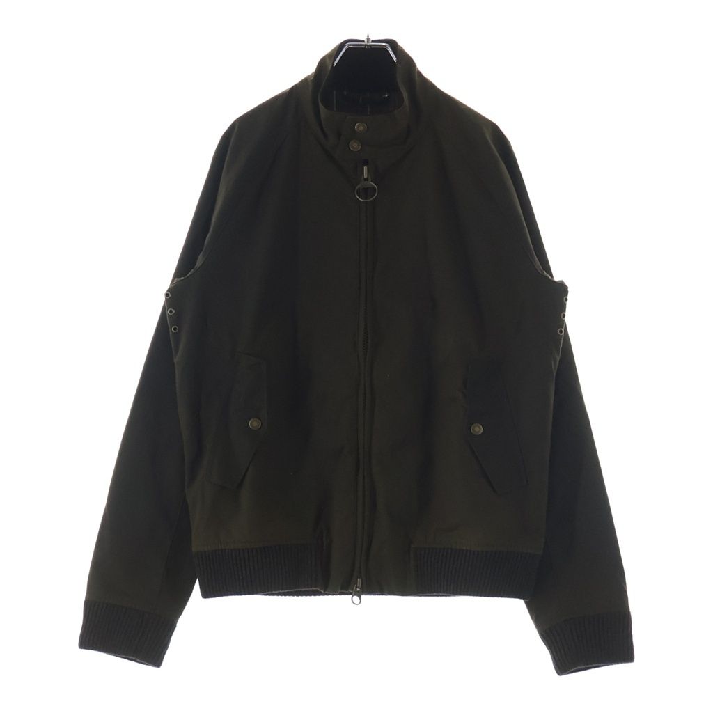 Barbour (バブアー) 25AW ×BARACUTA バラクータ Porton ワックス ダブルジップ ハリントンジャケット オリーブ 252MWX2237