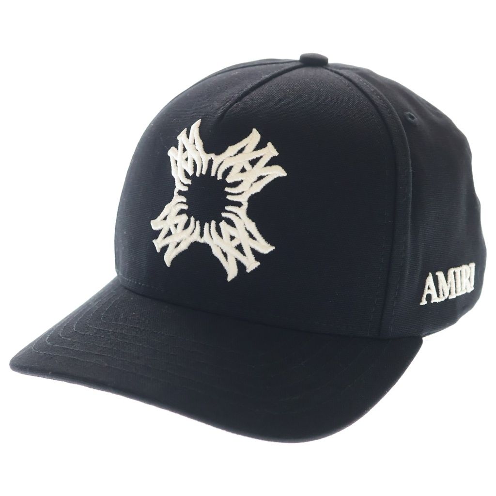 AMIRI (アミリ) MA QUAD CANVAS HAT クワッド キャンバス ハット ブラック AMHACP1034